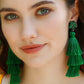 Shamrock Earrings with Tassel