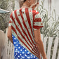 Star and Stripes V-Neck Tee