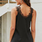V-Neck Lace Tank Top