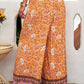 Bohemian Tie Waist Palazzo Pants