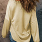 Button Detail Curved Hem Top