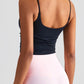 Gathered Detail Cropped Sports Cami