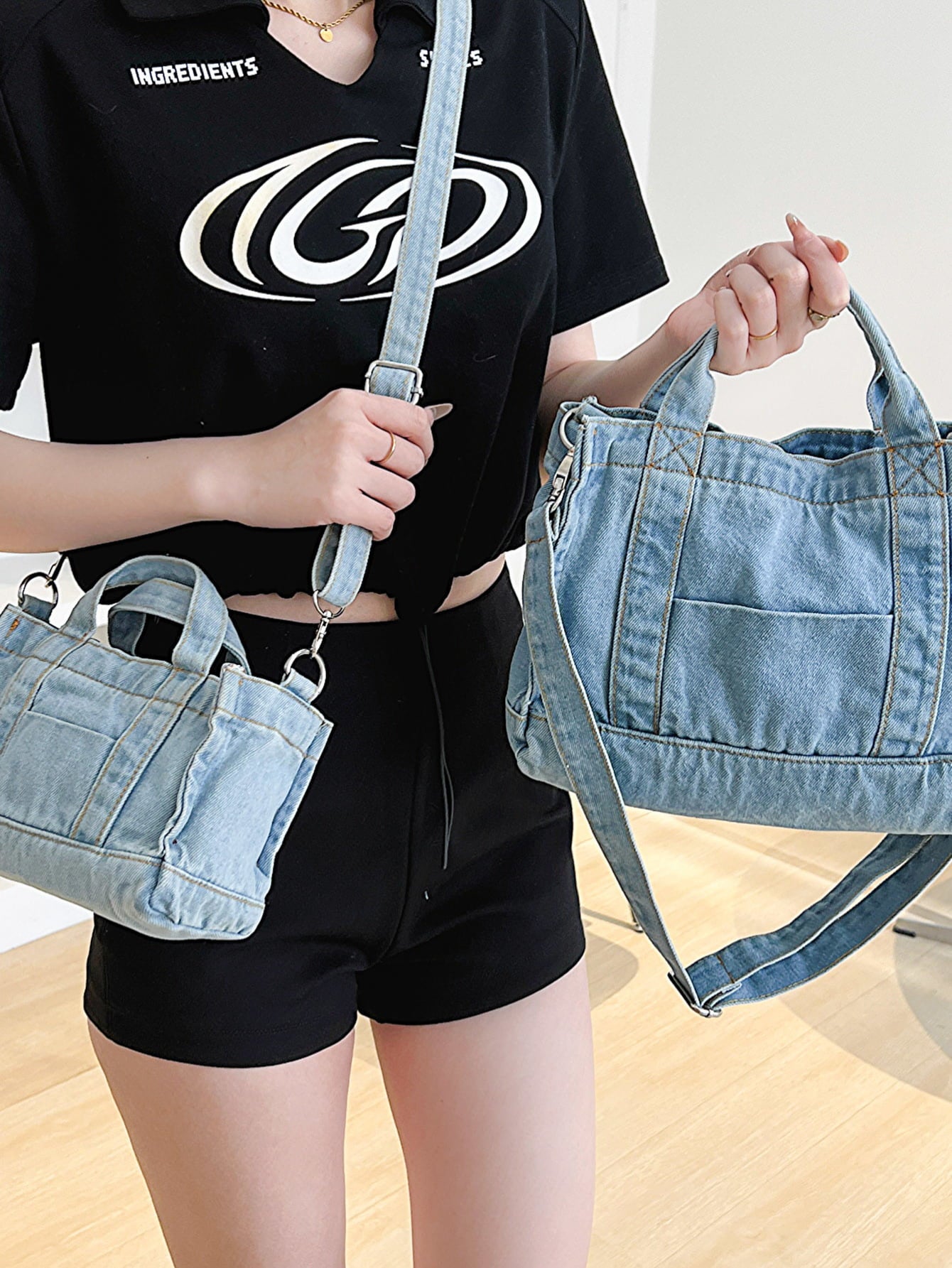 Denim Shoulder Bag