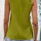 Swiss Dot Shoulder Detail V-Neck Tank