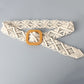 Wide Braid Belt with Resin Buckle