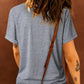 USA Star Graphic Round Neck Tee