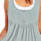 Contrast Faux Layered Sleeveless Dress