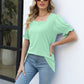 Square Neck Flounce Sleeve Top