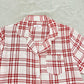 Plaid Lapel Collar Shirt and Shorts Lounge Set