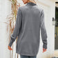 Open Front Long Sleeve Longline Cardigan