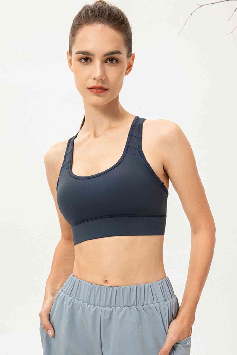 Scoop Neck Long Sports Bra