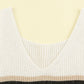 Color Block V-Neck Rib-Knit Tank