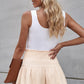 Smocked Waist Culotte Shorts