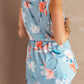Floral Peplum Tank Top