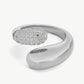 Crystal Polished Bypass Ring