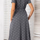 Belted Tee Dress With Pockets