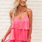 Layered Adjustable Strap Cami