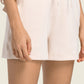 Drawstring Elastic Waist Sports Shorts with Pockets