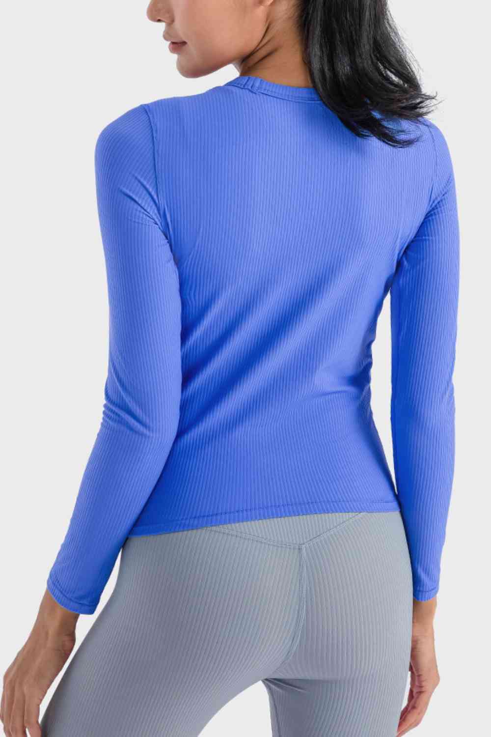 Round Neck Long Sleeve Sports Top