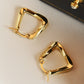 18K Gold Plated Irregular Geometric Earrings