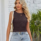Textured Round Neck Tank