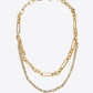 18K Gold Plated Glass Stone Necklace