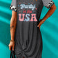 PARTY IN THE USA Graphic Twisted Dress