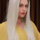 13*2" Lace Front Wigs Synthetic Long Straight 26" Heat Safe 150% Density
