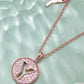 Moissanite U to Z Pendant Necklace