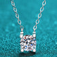 1 Carat Moissanite Chain Necklace
