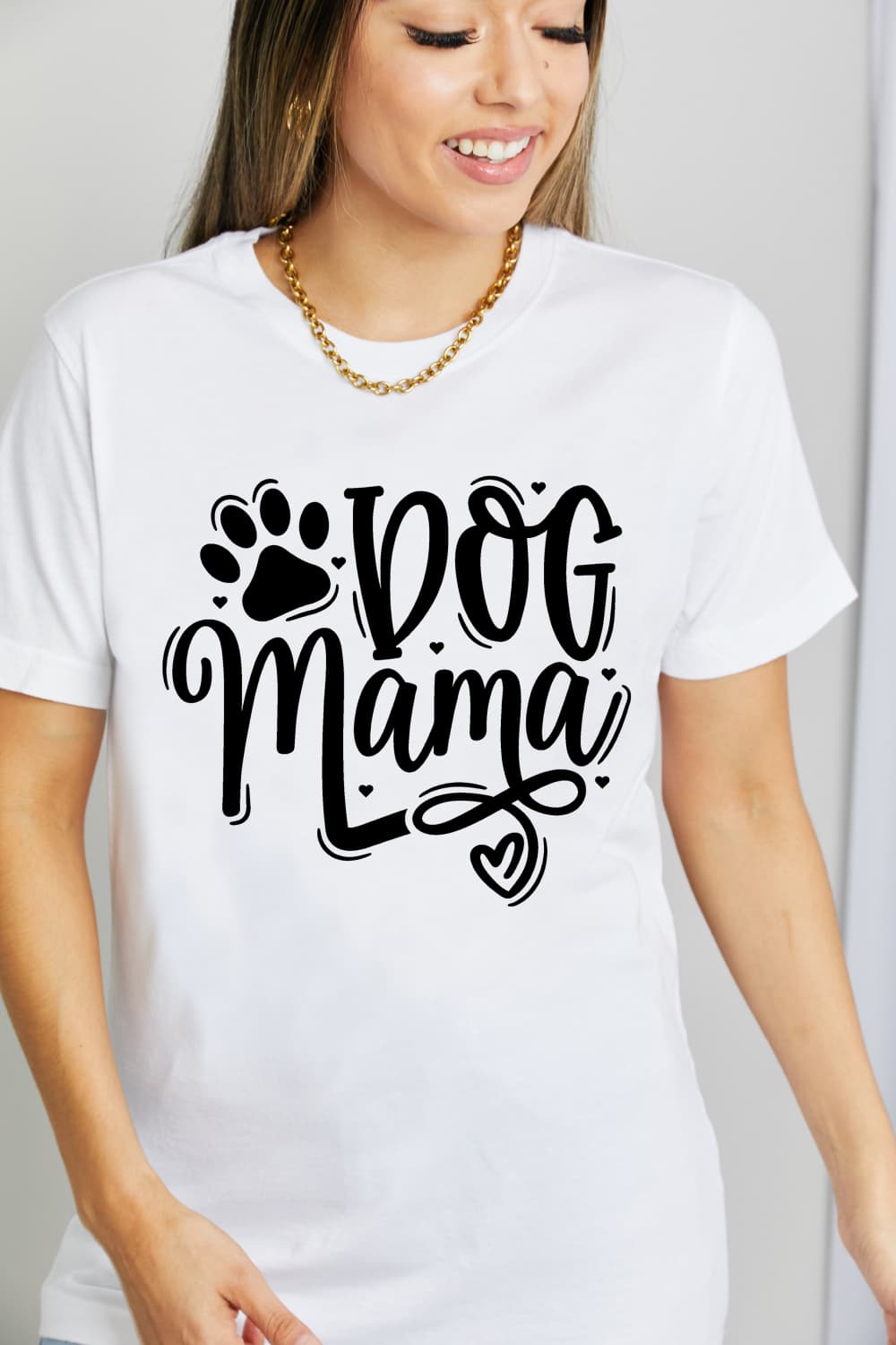 Simply Love Full Size DOG MAMA Graphic Cotton T-Shirt