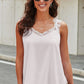 V-Neck Lace Tank Top