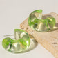 Resin C-Hoop Earrings