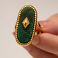 Natural Stone Copper Ring