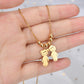 Boy and Girl Pendant Stainless Steel Necklace
