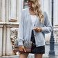 Fuzzy Long Sleeve Button Down Cardigan