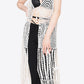 Tie Front Fringe Hem Sleeveless Cover Up