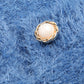 Round Neck Dropped Shoulder Fuzzy Cardigan