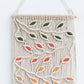 Contrast Leaf Fringe Macrame Wall Hanging