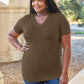 Basic Bae Full Size V-Neck Short Sleeve T-Shirt