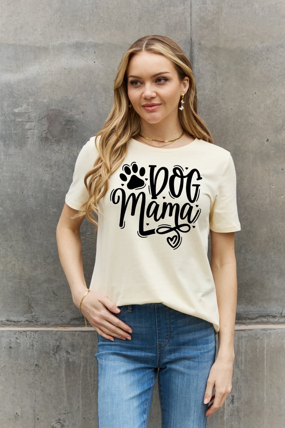 Simply Love Full Size DOG MAMA Graphic Cotton T-Shirt