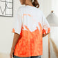 Tie-Dye Round Neck Tee Shirt