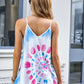 Printed Crisscross V-Neck Cami