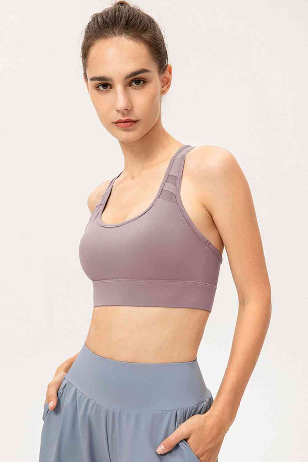 Scoop Neck Long Sports Bra