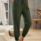 Drawstring Elastic Waist Pocket Joggers