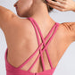 Back At It Again Crisscross Back Sports Bra