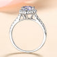 1 Carat Moissanite Heart-Shaped Ring