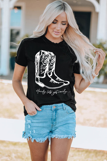 Boots Graphic Tee Shirt