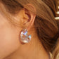 Resin C-Hoop Earrings