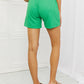 Blumin Apparel Too Good Full Size Ribbed Shorts in Green
